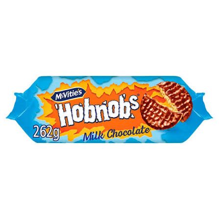 McVities Milk Choc Hobnobs 262g pack shot