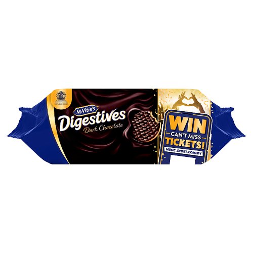 McVities Dark Chocolate Digestive Biscuits 266g pack shot