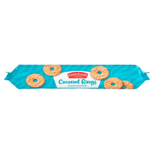 Crawfords Coconut Rings 300g pack shot