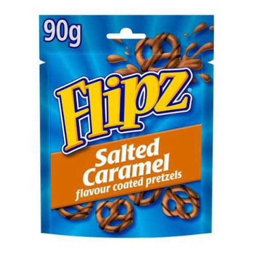 Flipz Salted Caramel 90g pack shot