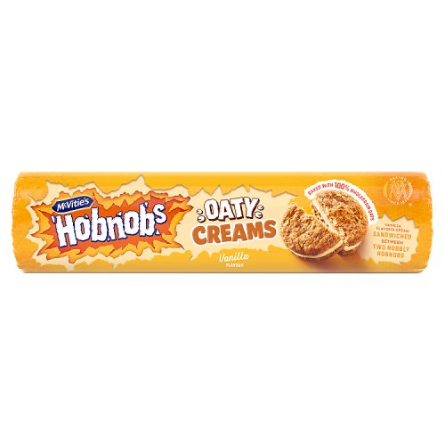 McVities Hobnob Creams Vanilla 160g pack shot
