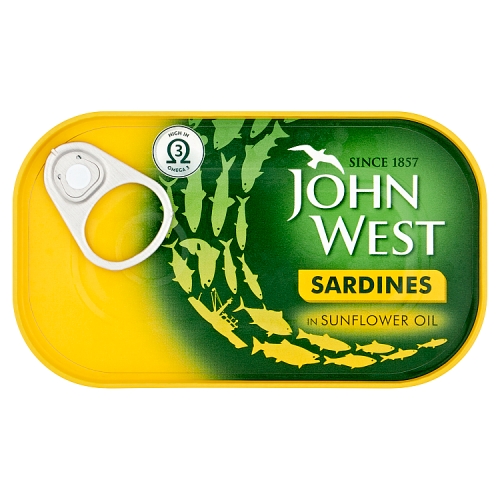 John West Sardines Sunflower Oil 120g pack shot