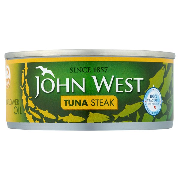John West Tuna Steak in Sunflower Oil 160g pack shot