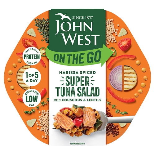 John West On The Go Haissa Spiced Super Tuna Salad 220g pack shot
