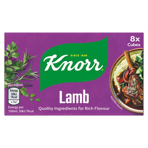 Knorr Stock Cubes 8S Lamb 12x80g pack shot