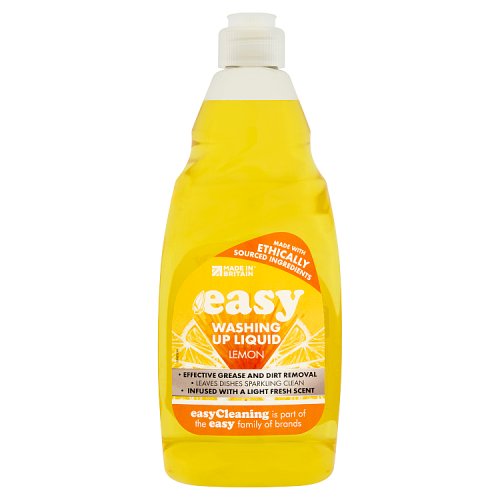 Easy Washing up Liquid Lemon 500ml pack shot