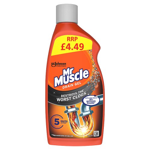Mr Muscle Drain Gel 500ml PMP 4.49 pack shot