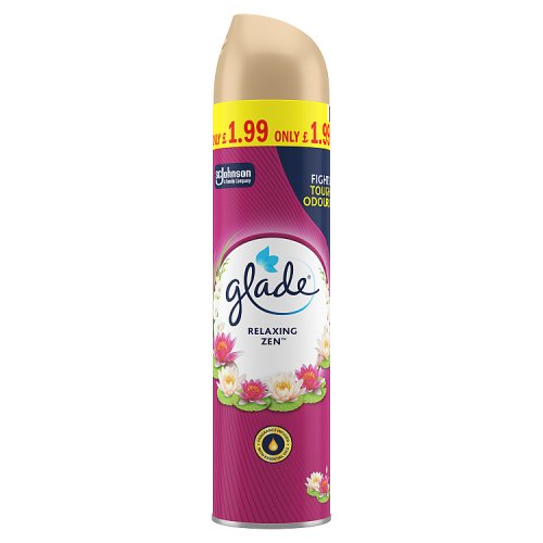 Glade Truscent Aerosol Relaxing Zen 300ml PMP 1.99 pack shot