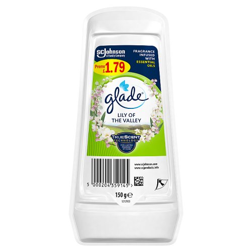 Glade Solid Gel Lily of the Valley 150g PMP £1.79 pack shot