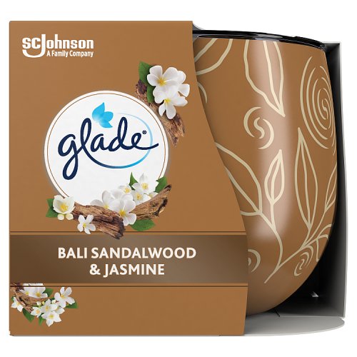 Glade Candle 108g Bali and Sandlewood pack shot