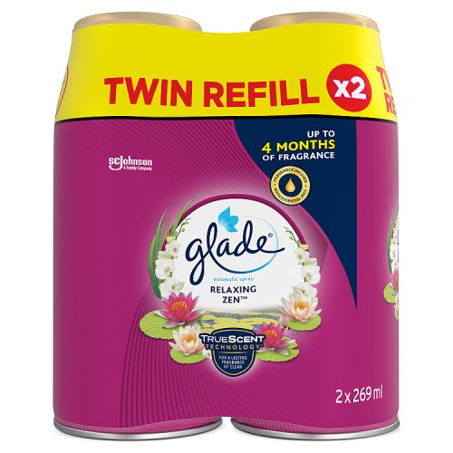 Glade Double Autospray Refill 2x269ml Relaxing Zen pack shot