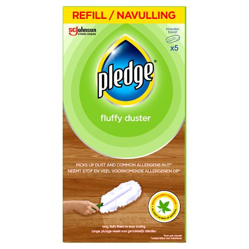 Pledge Duster Refill Fragrance Free 5s pack shot