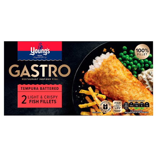 YOUNGS TEMPURA BATTERED FISH 2PK pack shot