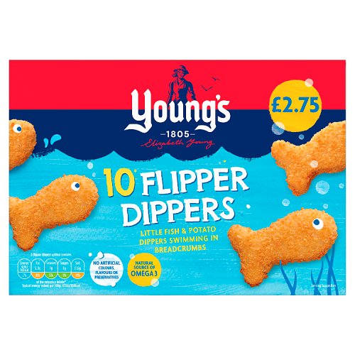 Youngs 10 Flipper Dippers PM £2.75 250g pack shot