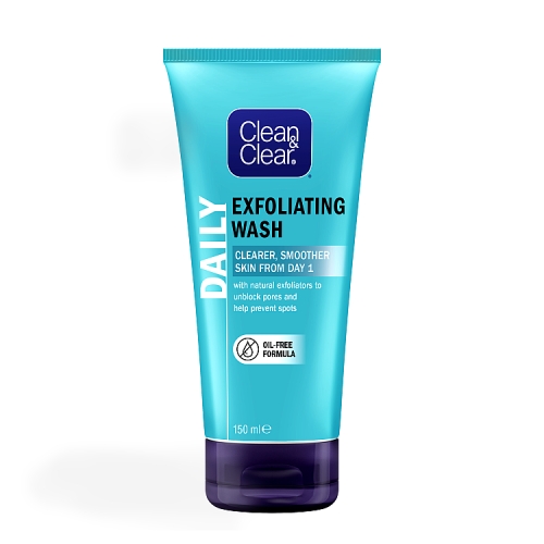 Clean & Clear Exfoliating Daily Face Wash pack shot