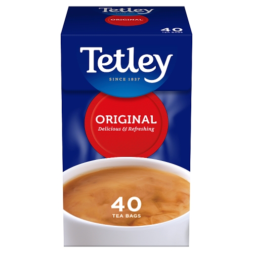 Tetley Tea Bags Original 40's pack shot