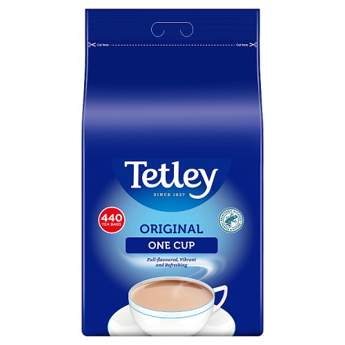 Tetley One Cup Tea Bags 440's pack shot