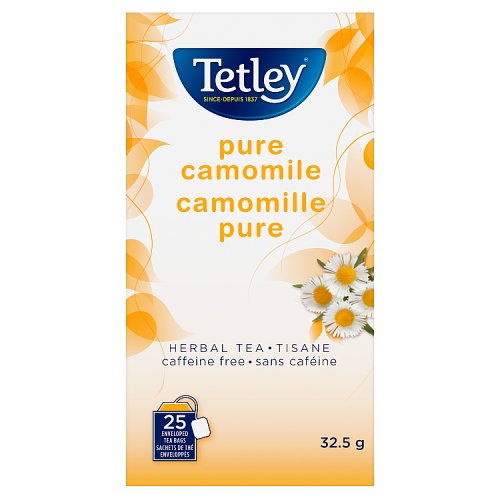 Tetley Tea Bags Envelopes Pure Camomile 25's pack shot