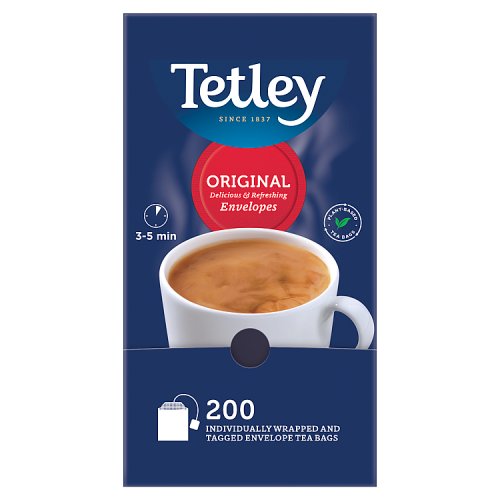 Tetley Tea Bags Original Envelope 200's pack shot