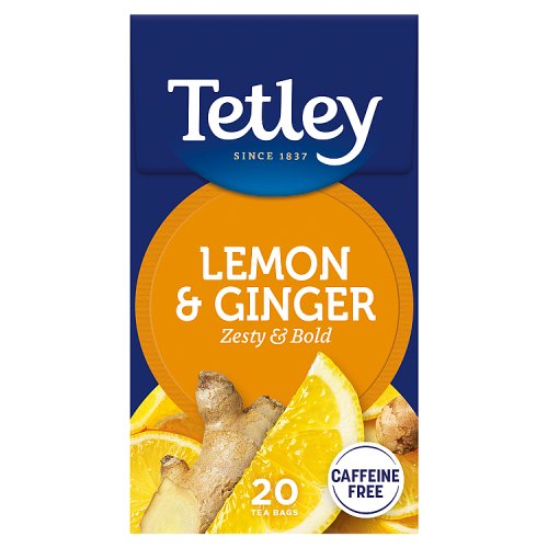 Tetley Zingy Lemonginger 40g pack shot