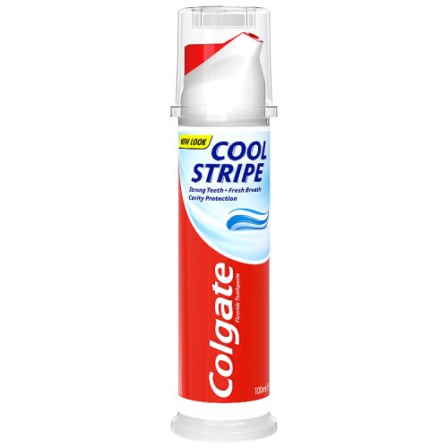 Colgate Toothpaste Pump 100ml Cool Stripe Pump pack shot