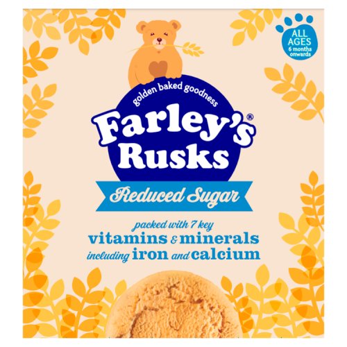 Farleys Rusks 18s Reduced Sugar 300g pack shot