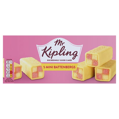 Mr Kipling Mini Battenberg 5s pack shot