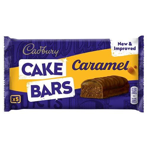 CADBURY CARAMEL CAKE BARS 5PK pack shot