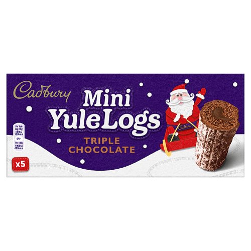 CADBURY MINI YULE LOGS 5PK pack shot