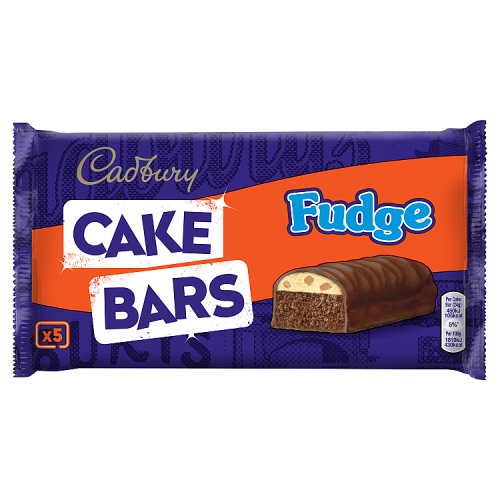 CADBURY FUDGE CAKE BARS 5PK pack shot