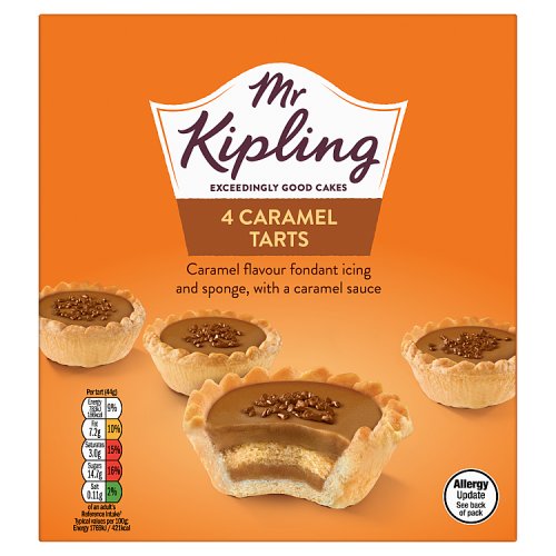 MR KIPLING CARAMEL TARTS 4PK pack shot