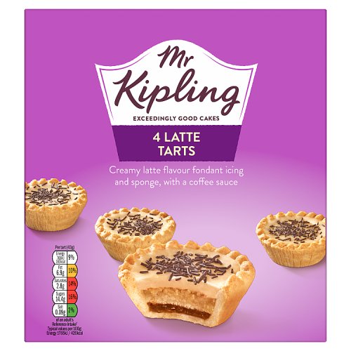 MR KIPLING LATTE TART 4PK pack shot