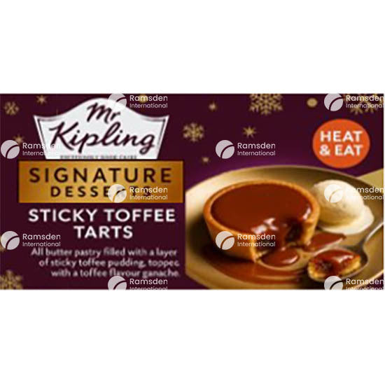 Mr Kipling Signature Sticky Toffee Tart 2pk pack shot