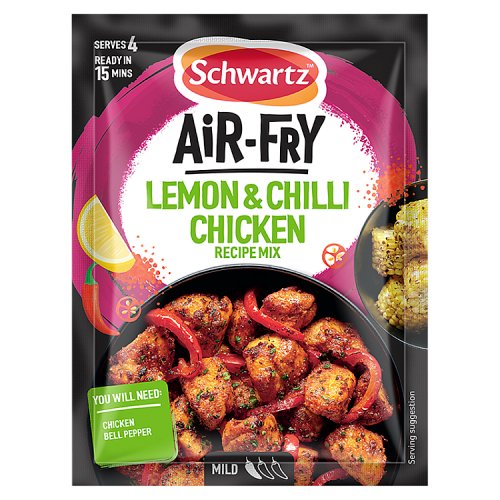 Schwartz Air Fry Lemon & Chilli Recipe Mix 30G pack shot