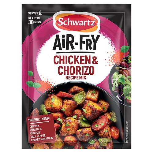 Schwartz Air Fry Chorizo Chicken Recipe Mix 30G pack shot