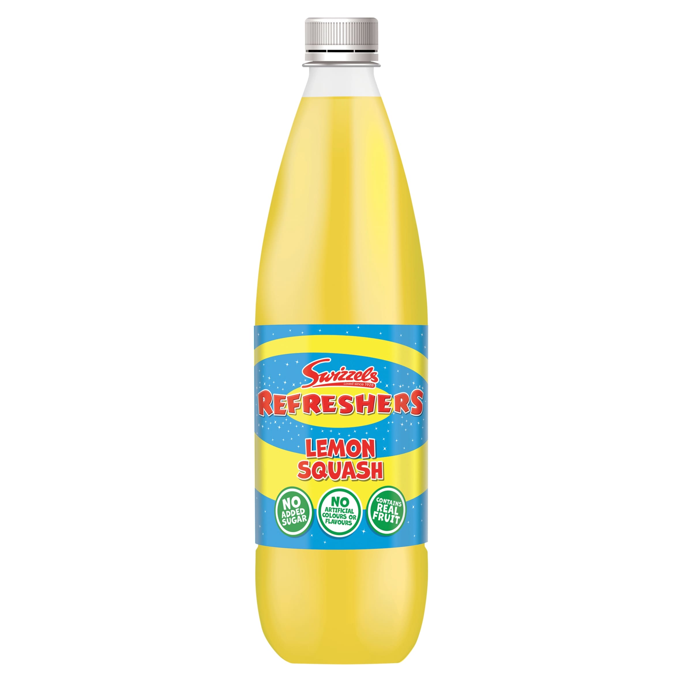 Swizzels Refreshers Lemon No Added Sugar Squash 1ltr pack shot