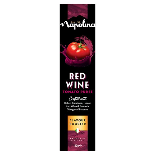 Napolina Red Wine Tomato Booster 130g pack shot