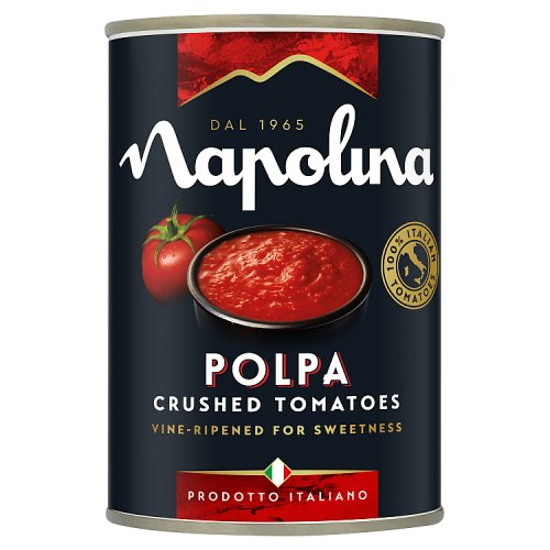 Napolina Polpa Finely Chopped Tomatoes 400g pack shot