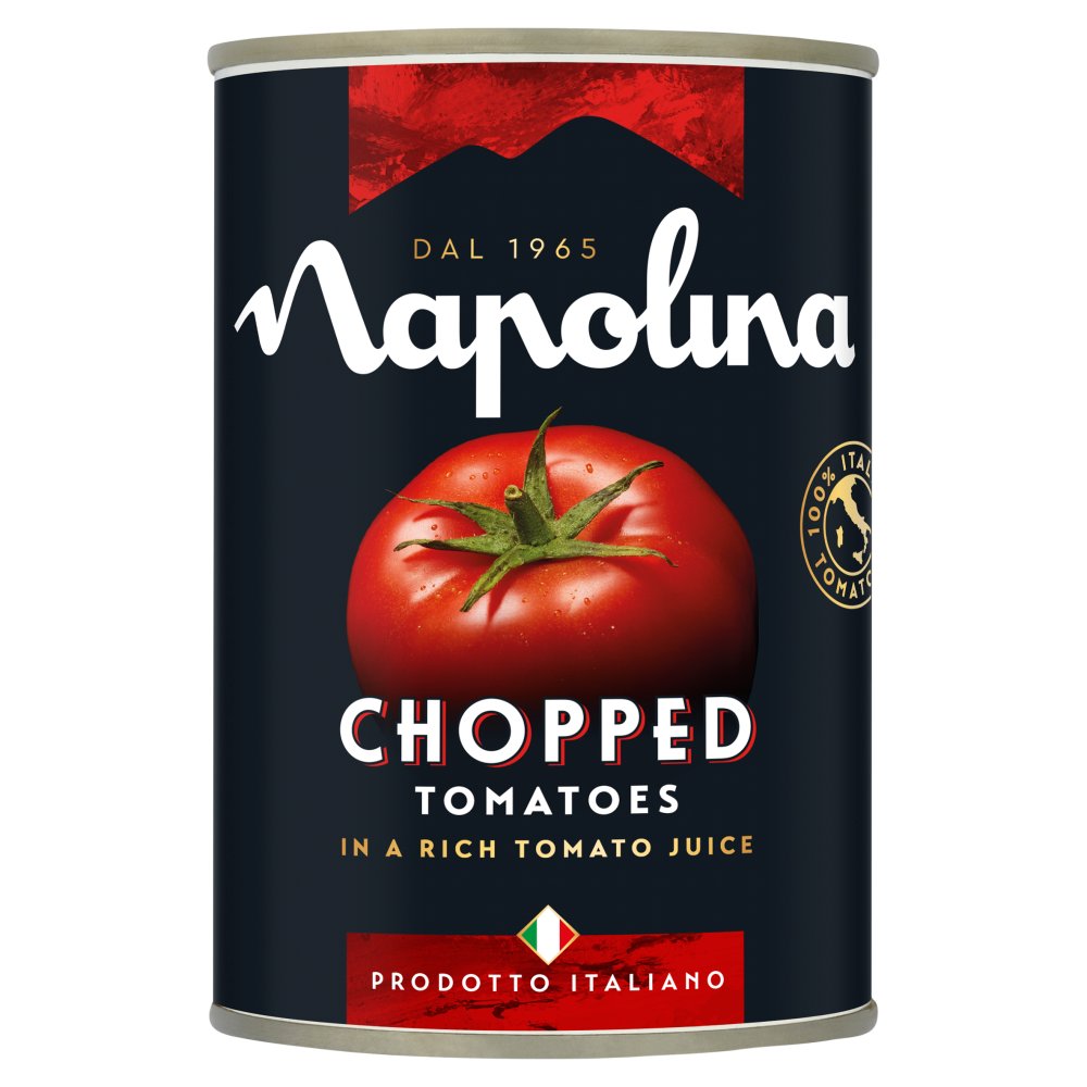 Napolina Chopped Tomatoes 3pk (3 x 400g) pack shot