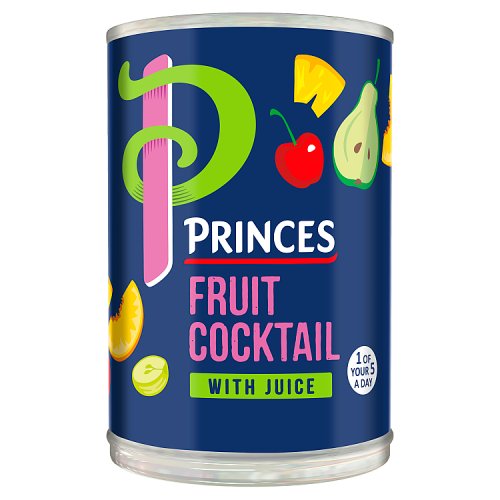 Princes Fruit Cocktail With Juice 410g pack shot