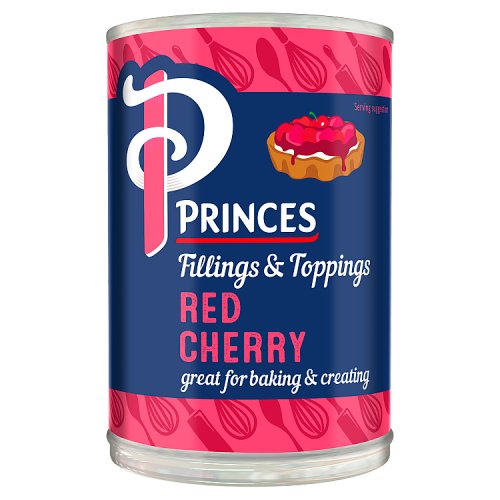 Princes Red Cherry Fruit Filling 410g pack shot