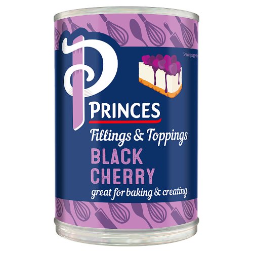 Princes Black Cherry Fruit Filling 410g pack shot