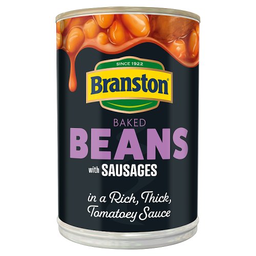 Branston Baked Beans & Sausages 405g pack shot