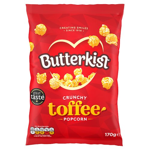 Butterkist Toffee Popcorn 170g pack shot