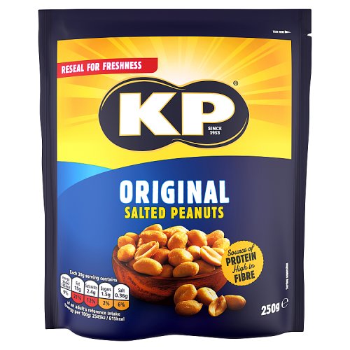 KP Original Salted Peanuts 250g pack shot