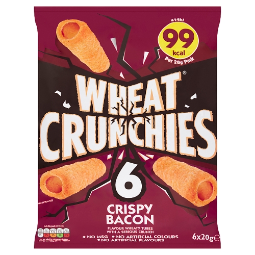 Wheat Crunchies Bacon 6pk (6 x 20g) pack shot