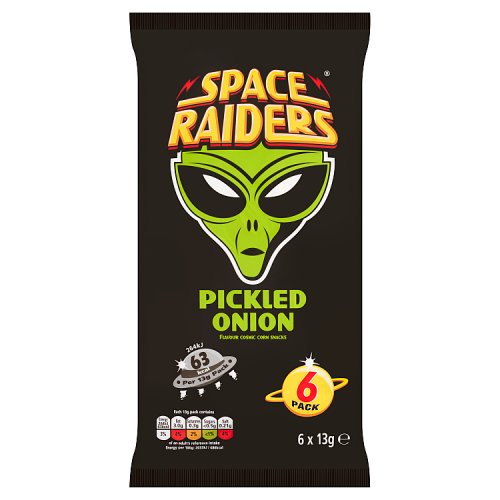 Space Raiders Pickled Onion 6pk (6 x 13g) pack shot