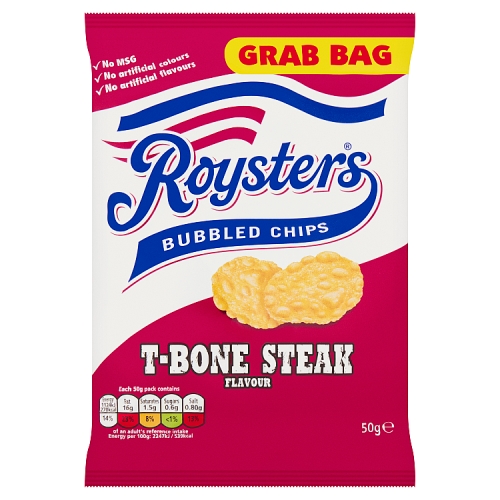 Roysters Tbone Steak Grab Bag 50g pack shot