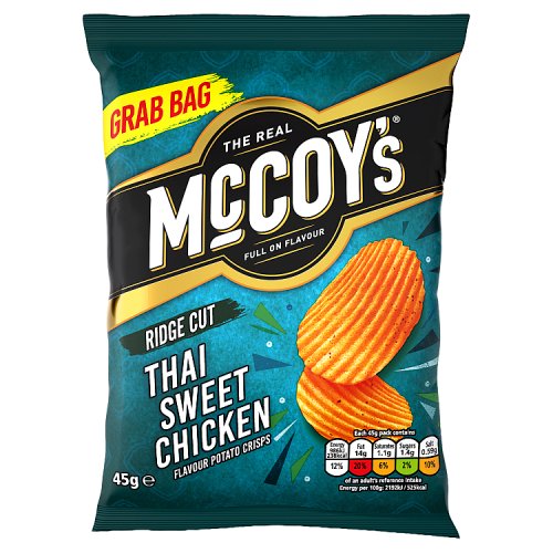 McCoys Thai Chicken 36x45g pack shot