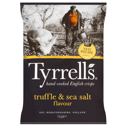 Tyrrells Truffle & Sea Salt Sharing Bag 135g pack shot